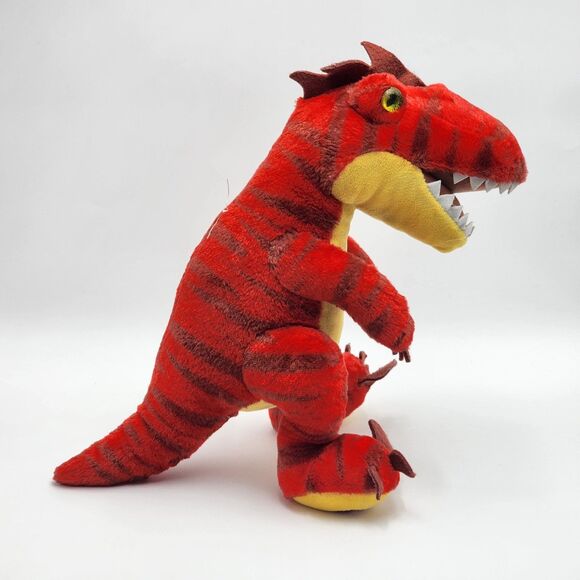 Build A Bear Red Raptor Dinosaur Plush Stuffed Animal BAB - Picture 4 of 8